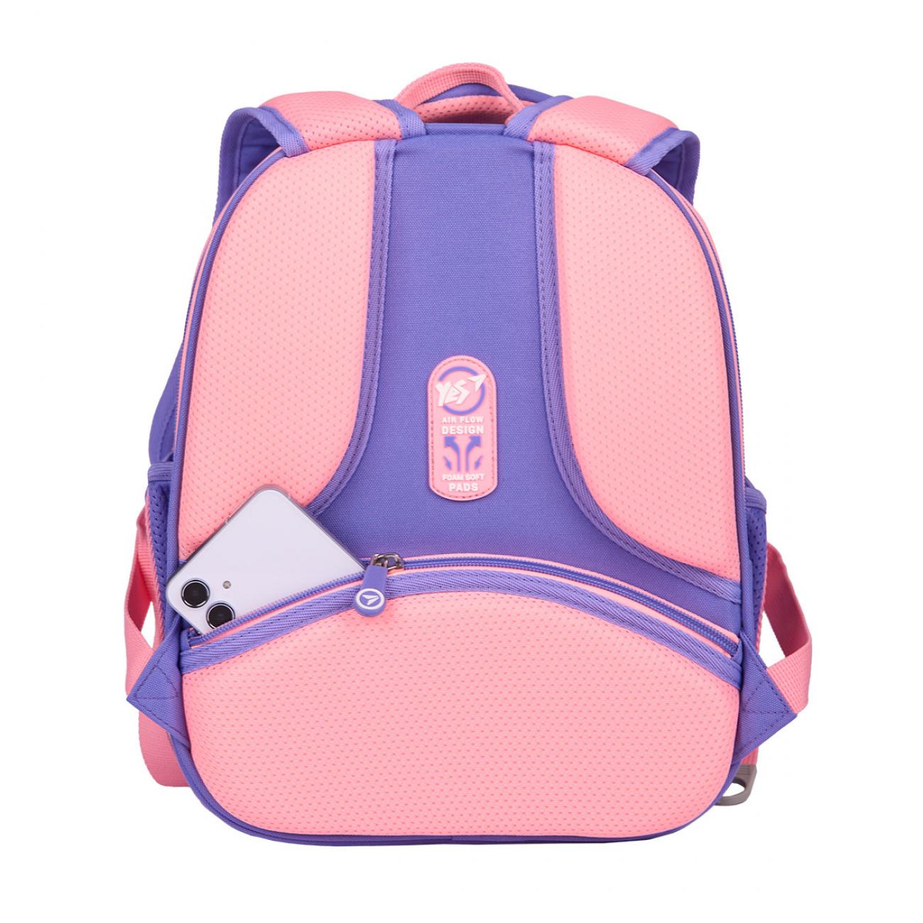 Школьный рюкзак каркасный с ортопедической спинкой YES Cute Bear H-100 (559842/995688) - фото 6