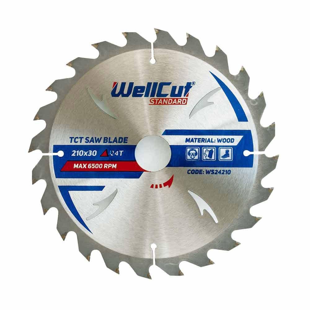 Пильный диск WellCut Standard 210x30 мм 24 зубьев (23457)