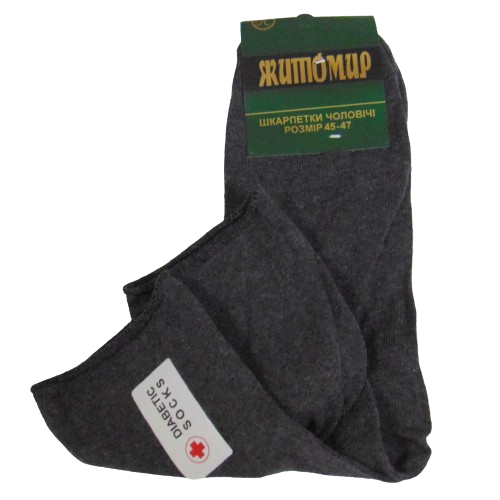 Носки без резинки Житомир р. 45-47 Серый (2277043069)