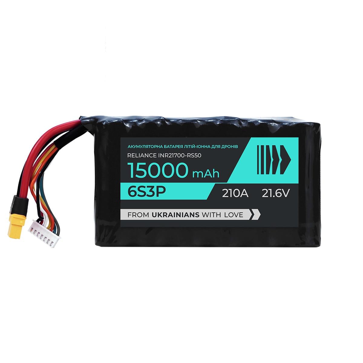 Аккумулятор для FPV дрона BTRY 6s3p Reliance RS50 15000 mAh 21,6V 210А