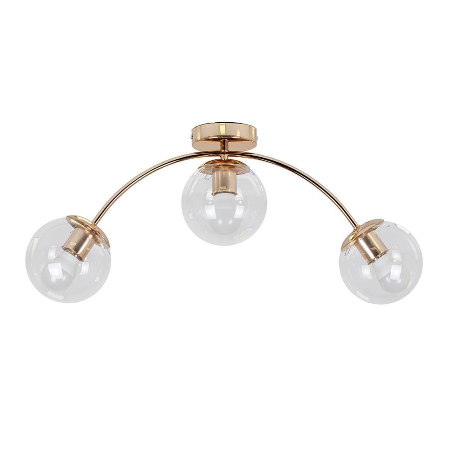 Люстра потолочная молекула Levistella 7529907-3 GOLD+CL Золотой/Прозрачный 
