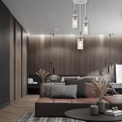 Підвісний світильник ARDERO BL1733-3 CHICAGO під лампу Хром (27552514) - фото 2