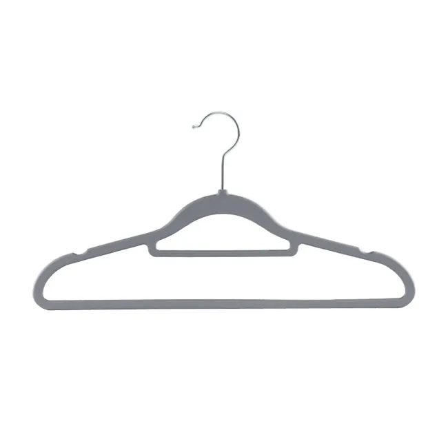 Вішалка із велюровим покриттям Stenson R85329 Універсал 10 шт. Grey (584449)