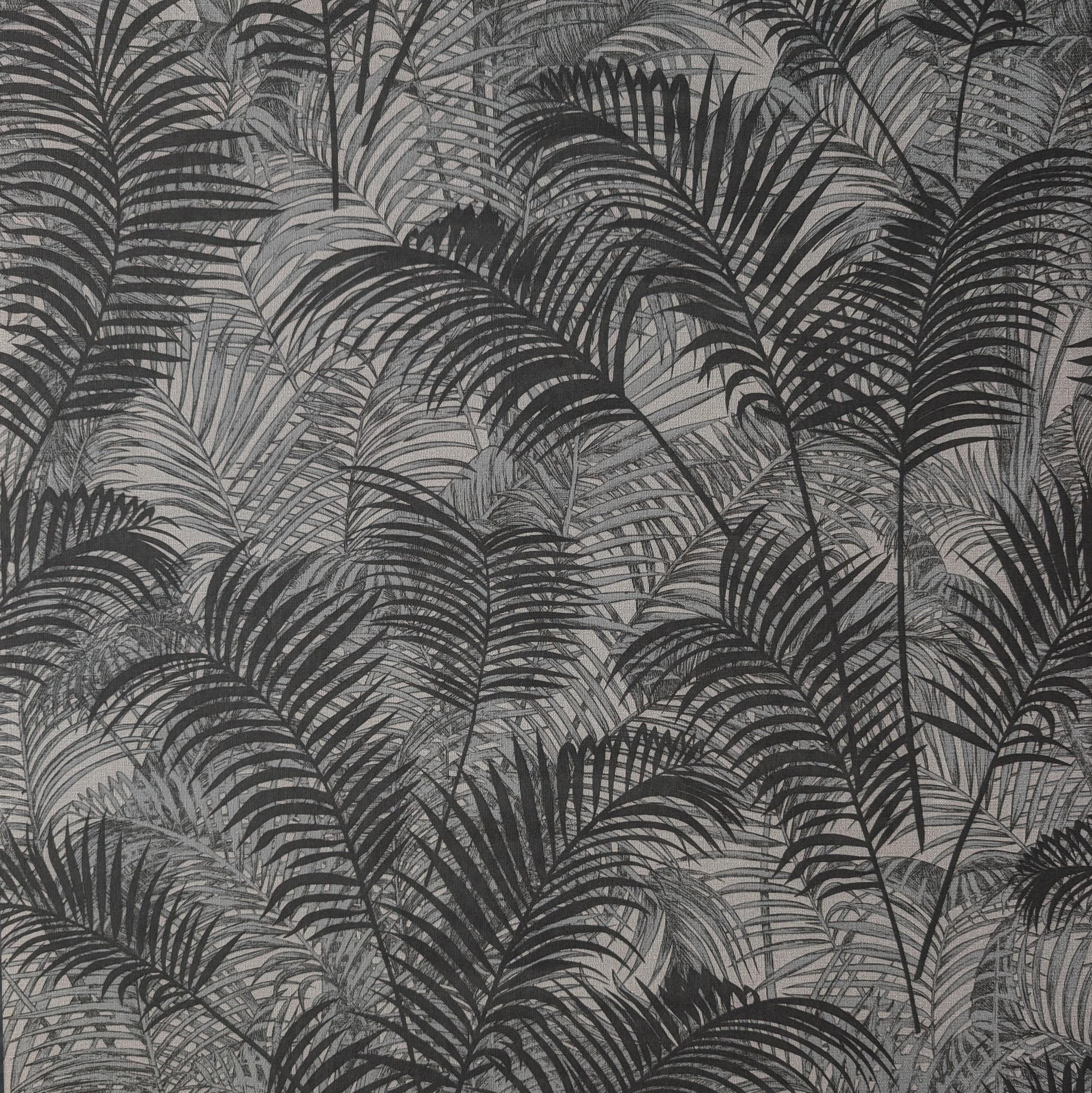 Обои виниловые Decoprint Blooming BL22762 Тропики на флизелиновой основе 53 см Серый (31119777)
