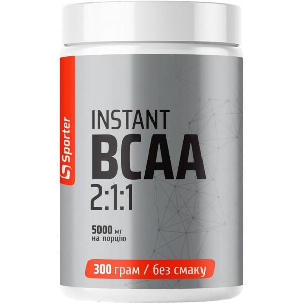 Амінокислота Sporter Instant Natural BCAA 2:1:1 300 г