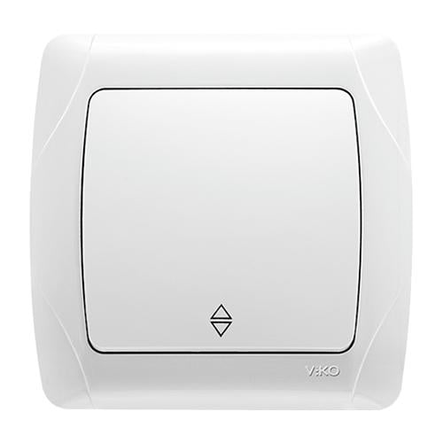 Выключатель Viko Carmen одноклавишный проходной Белый (20972-е) - фото 1 Выключатель Viko Carmen одноклавишный проходной Белый (20972-е) - фото 1