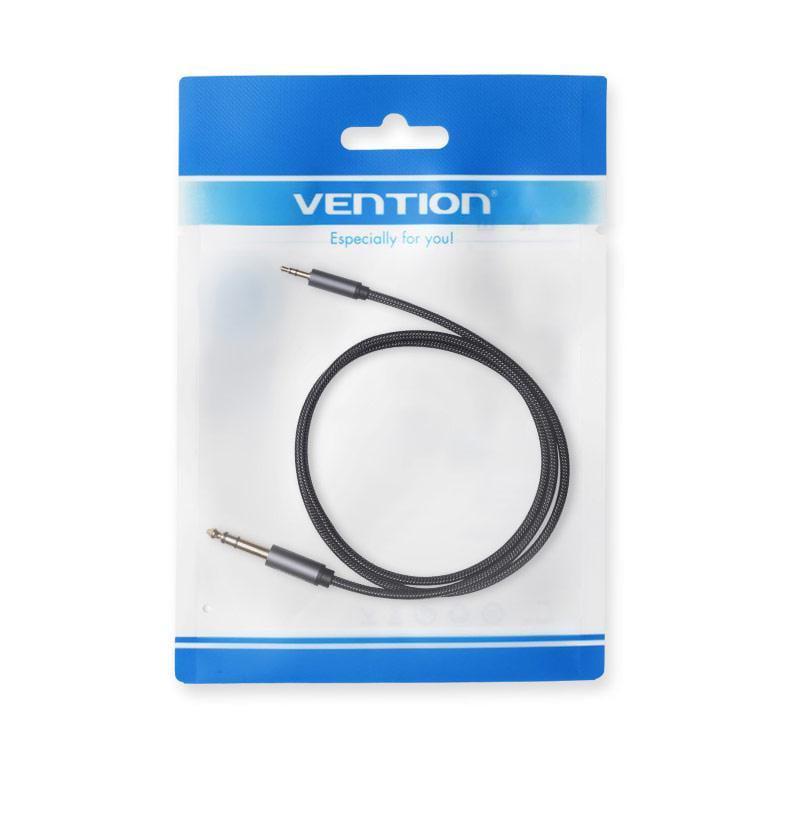 Кабель Vention 6.5 мм Jack-3.5 мм minijack HiFi стерео AUX на 6.35 мм в оплітці TRS 10 м Чорний (BAIHL) - фото 14