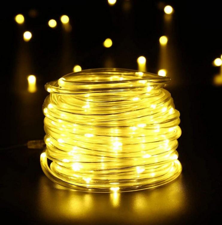 Світлодіодна гірлянда Xmas Pipe Шланг 10 м стрічка дюралайт вулична 100 LED Білий теплий