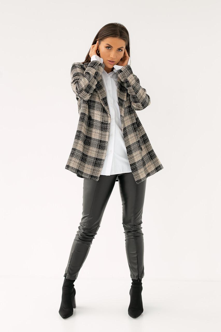 Жакет твидовый SOBE L Бежевый (9528562) - фото 3 Жакет твидовый SOBE L Бежевый (9528562) - фото 3