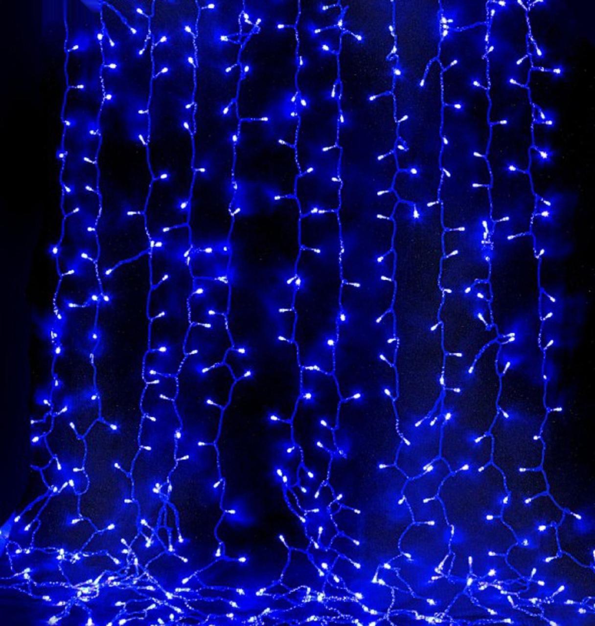 Гірлянда водоспад Xmas 360 LED B-3 3х2 м Синій (MG2) - фото 3