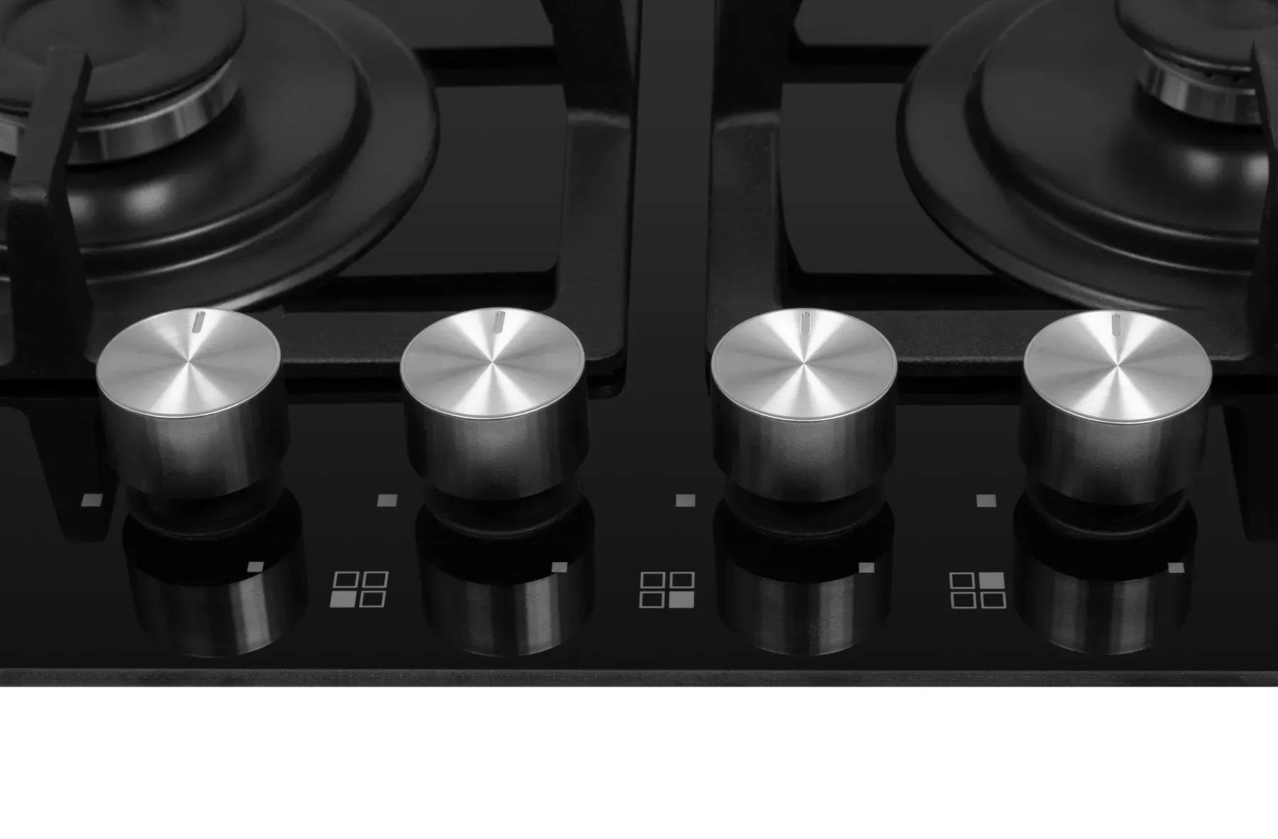 Газовая поверхность из закаленного стекла Gunter&Hauer GL 64 B надежная - фото 5 Газовая поверхность из закаленного стекла Gunter&Hauer GL 64 B надежная - фото 5