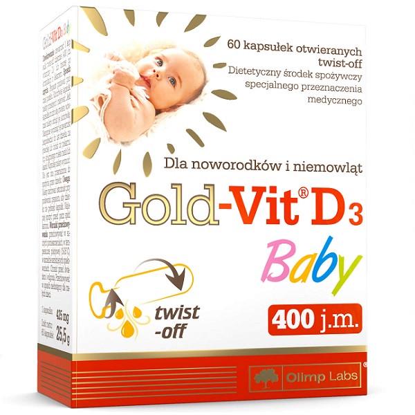 Витамин D для спорта Olimp Nutrition Gold-Vit D3 Baby 60 Caps