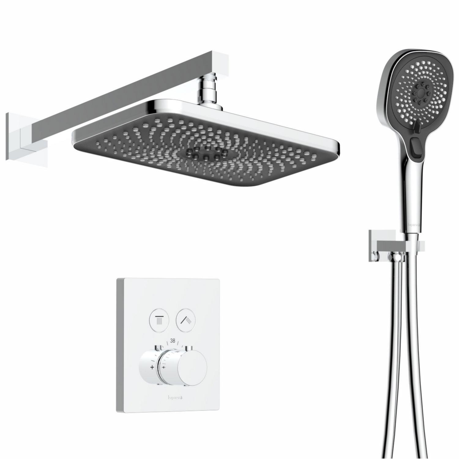 Душевая система скрытого типа Imprese Centrum V-10300EQ с верхним душем Хром (240482)