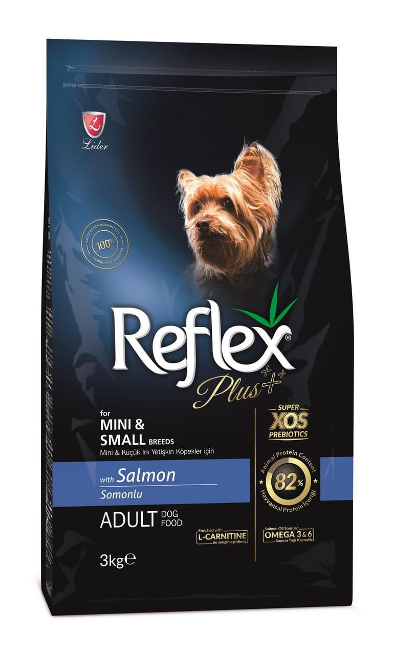 Корм для собак малих порід сухий Reflex Plus з лососем 3 кг (RFX-104)