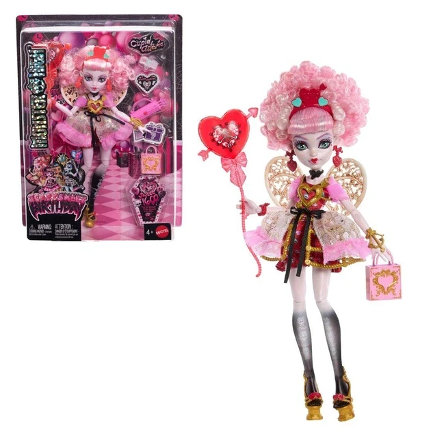 Кукла Monster High Cupid Asteria Scary Sweet Birthday Страшно-сладкий день Рождения (JBG77)