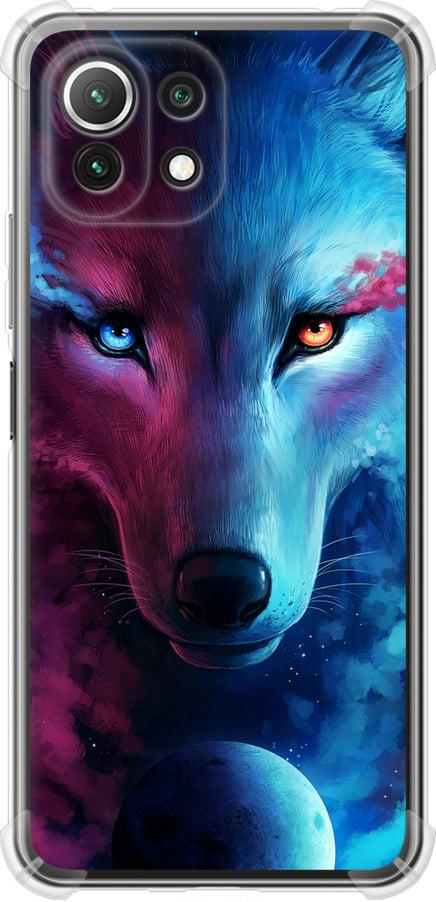 Чехол на Xiaomi Mi 11 Lite Арт-волк (3999sp-2281-42517)