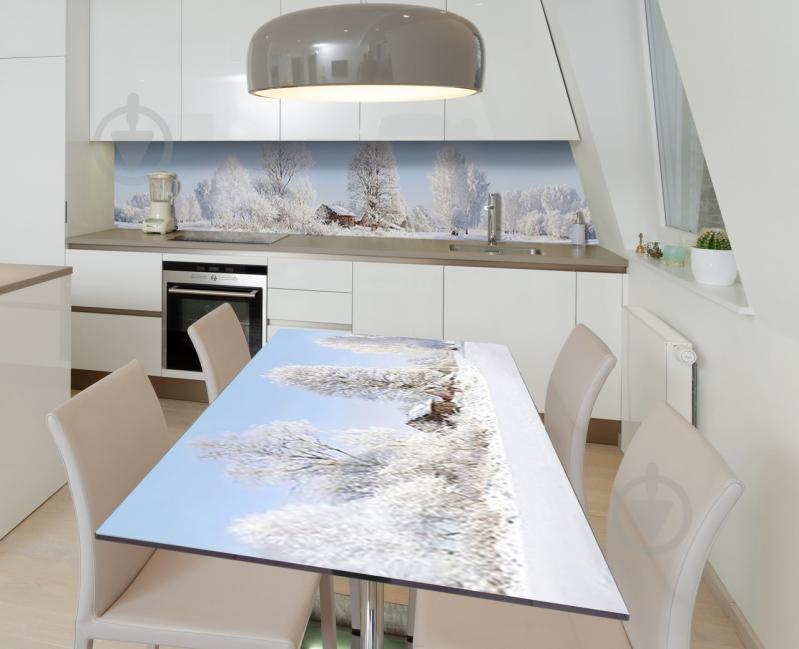 Наклейка 3Д виниловая на стол Zatarga «Зимняя седина» 650х1200 мм (Z183434/1st)