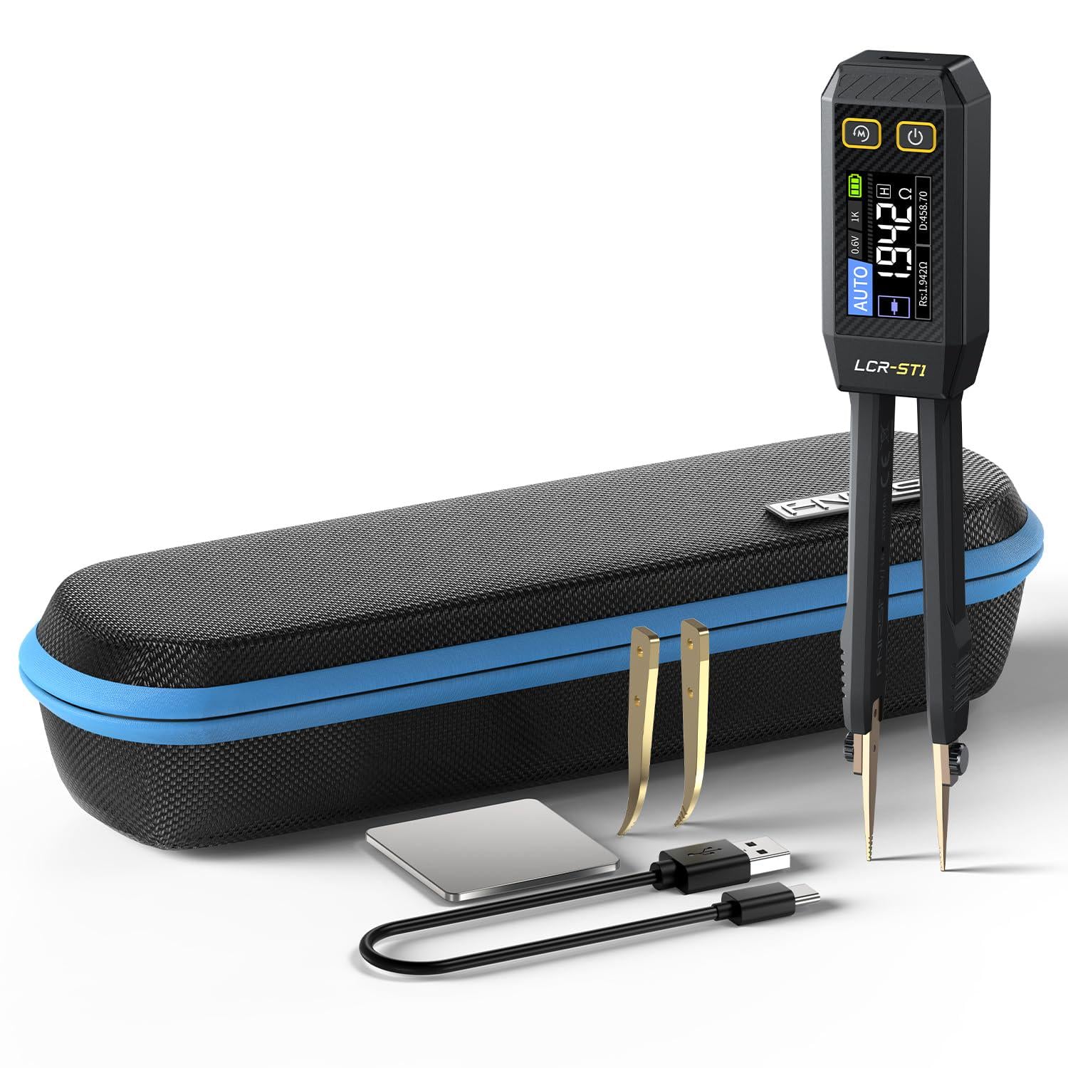 Мини-пинцет цифровой FNIRSI LCR-ST1 LCR SMD Black (77242)