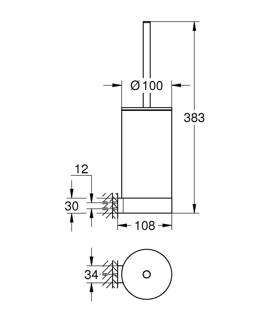 Йоржик для унітаза Grohe Selection (41076000) - фото 2 Йоржик для унітаза Grohe Selection (41076000) - фото 2