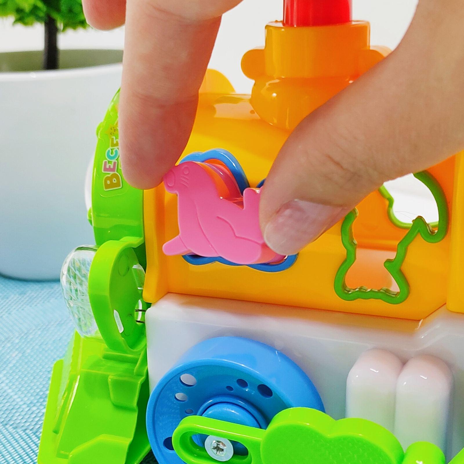 Паровоз розвиваючий TK Group на батарейках пищалка на трубі/підсвічування українське озвучування Червоно-жовтий (93866) - фото 2 Паровоз розвиваючий TK Group на батарейках пищалка на трубі/підсвічування українське озвучування Червоно-жовтий (93866) - фото 2