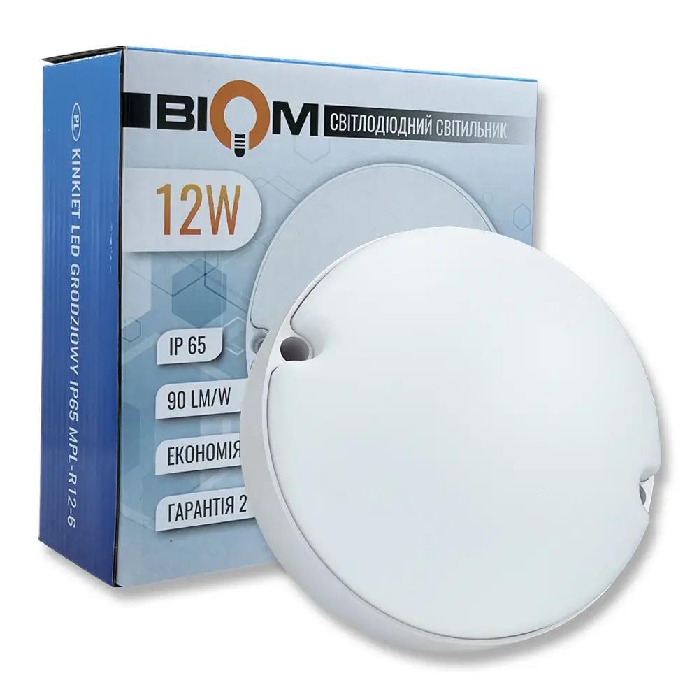 LED-светильник круглый ЖКХ Biom MPL-R9-6 9 Вт 6000К IP65 (28685294)