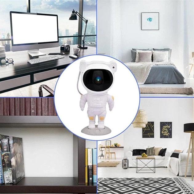 Ночник Проектор Астронавт звездного неба и галактики Космонавт 8 режимов с пультом ДУ - фото 17 Ночник Проектор Астронавт звездного неба и галактики Космонавт 8 режимов с пультом ДУ - фото 17