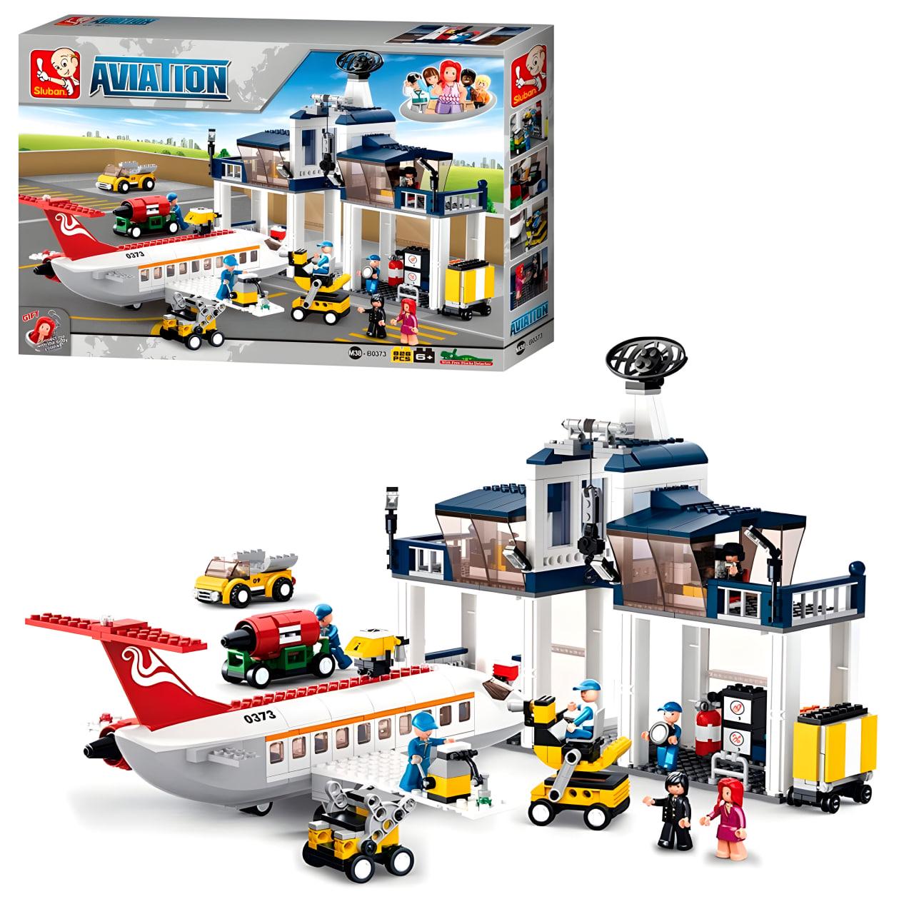 Конструктор Sluban Авиационная технозона 810 дет. (M38-B0373)