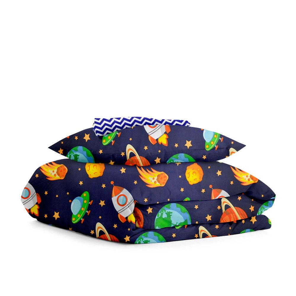 Подростковое постельное бельё SPACE ZIGZAG BLUE