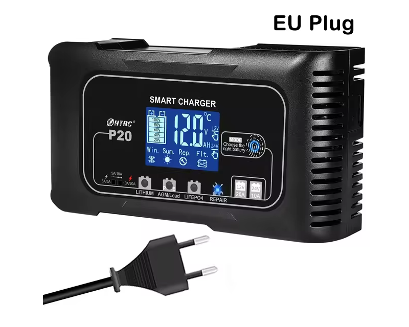 Зарядний пристрій HTRC P20 12V20A /24V10A для гелевих/AGM/LiFePO4 акумуляторів - фото 6