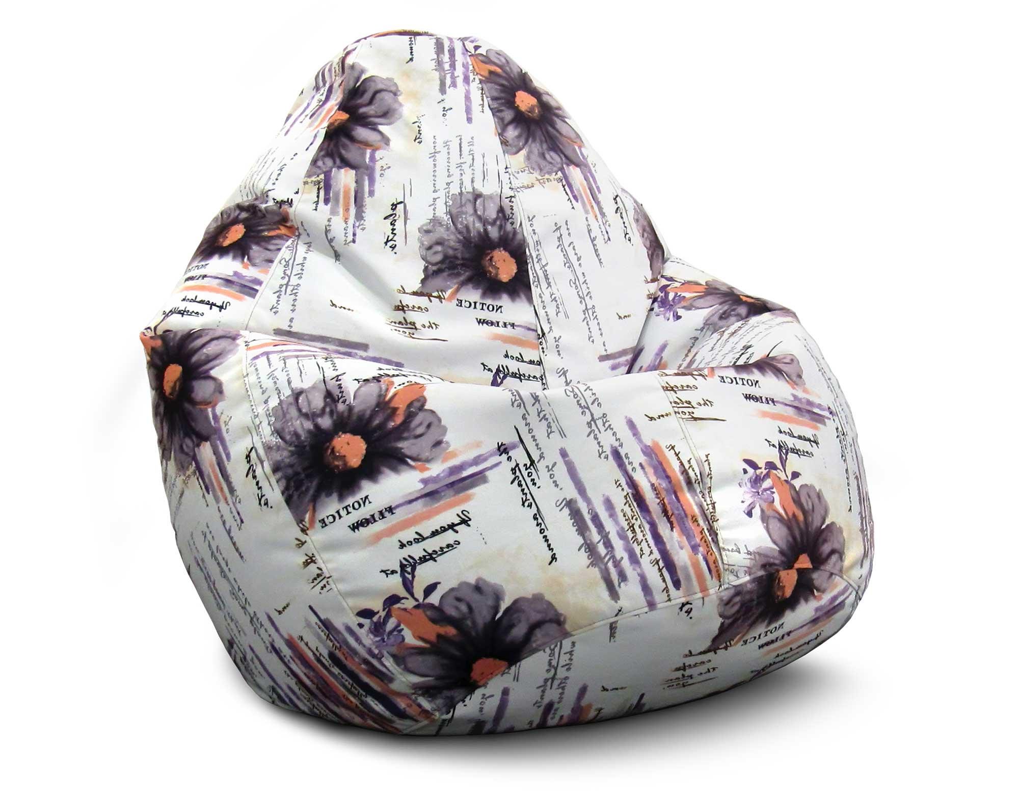 Крісло мішок iPuff Дора 2 Флок XXXL 100х135 см Крісло мішок iPuff Дора 2 Флок XXXL 100х135 см