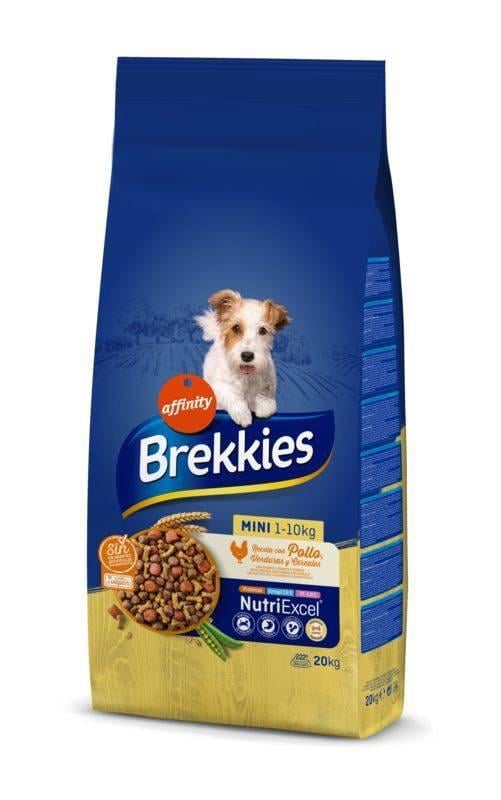 Корм сухий для дорослих собак малих порід Brekkies Dog Mini з куркою й овочами 20 кг (927410/8410650871714)