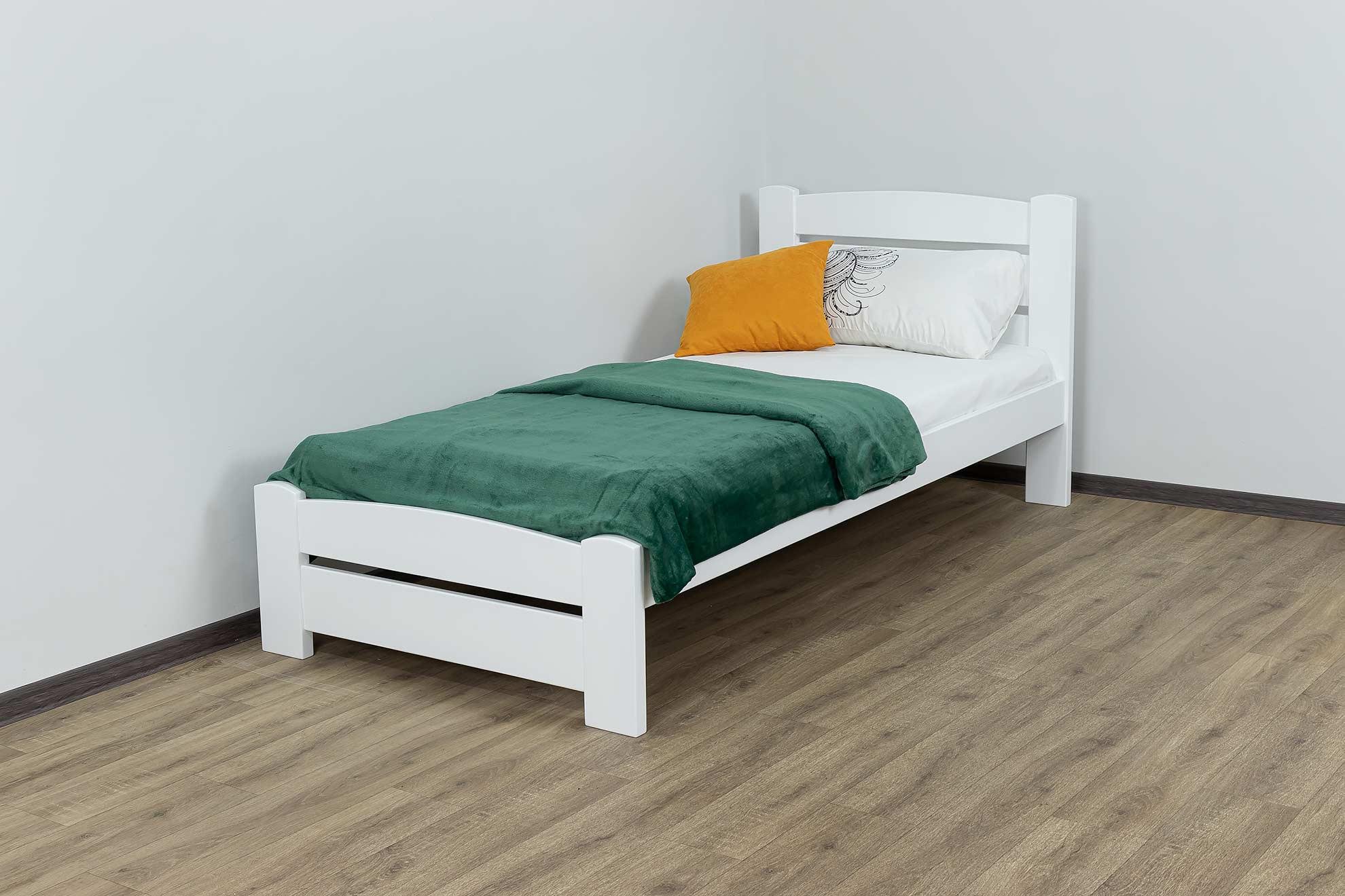 Кровать классическая односпальная Дримка Дональд MAXI из массива бука/покрытия лак 90х190 см Белый (49843)