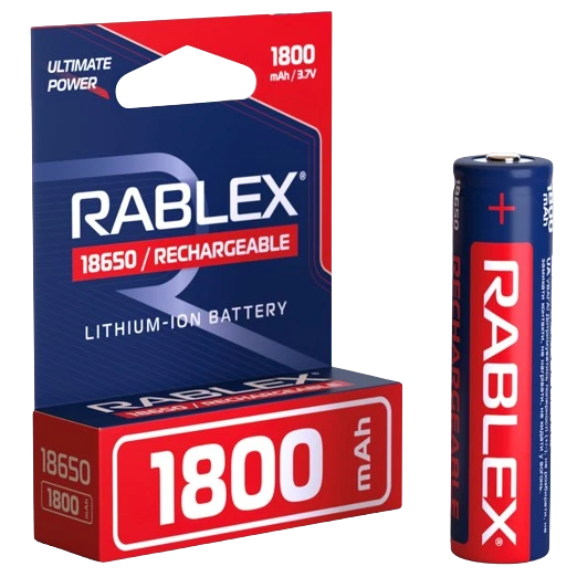 Аккумулятор Rablex Li-ion 18650 1800 mAh 3,7 V Синий (2255619102)