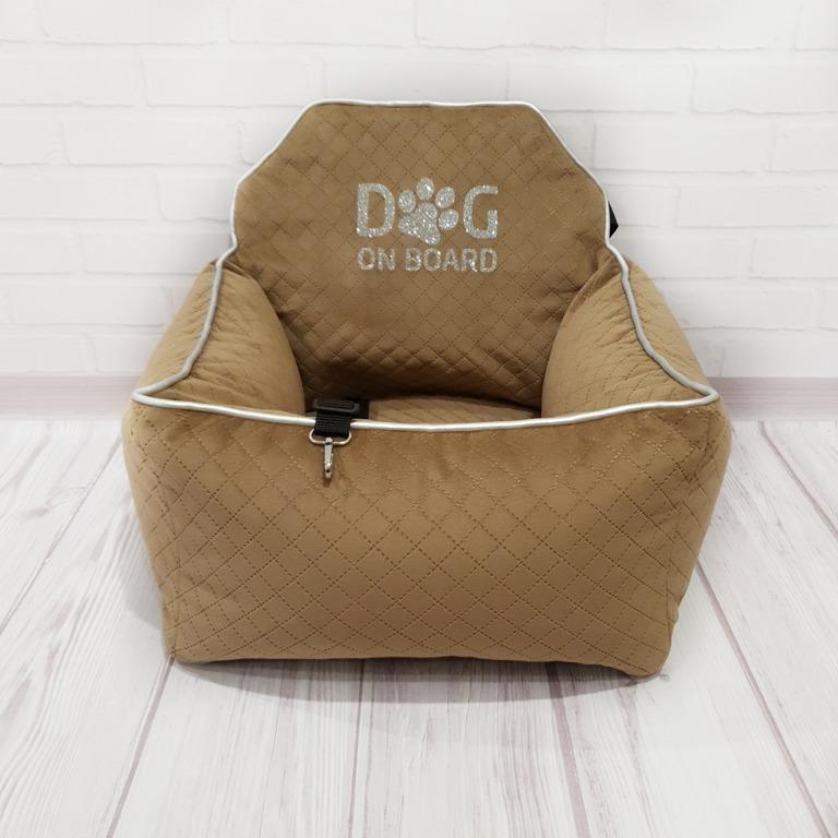 Автокресло для собак Amore mio Cane Small до 5 кг 50х45х25 см Light brown (CS-0014) - фото 2 Автокресло для собак Amore mio Cane Small до 5 кг 50х45х25 см Light brown (CS-0014) - фото 2