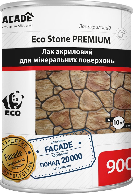 Лак акриловый для минеральных поверхностей 1:4 EcoStone Premium 900 мл (041001)