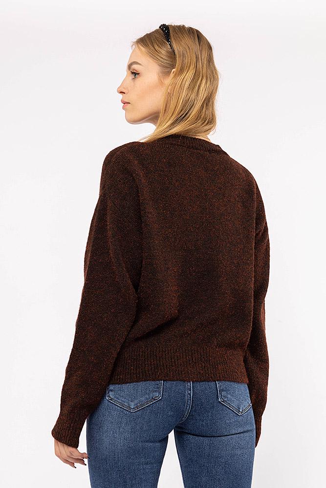 Джемпер женский р. 46 Бордовый (SKT000854072) - фото 3