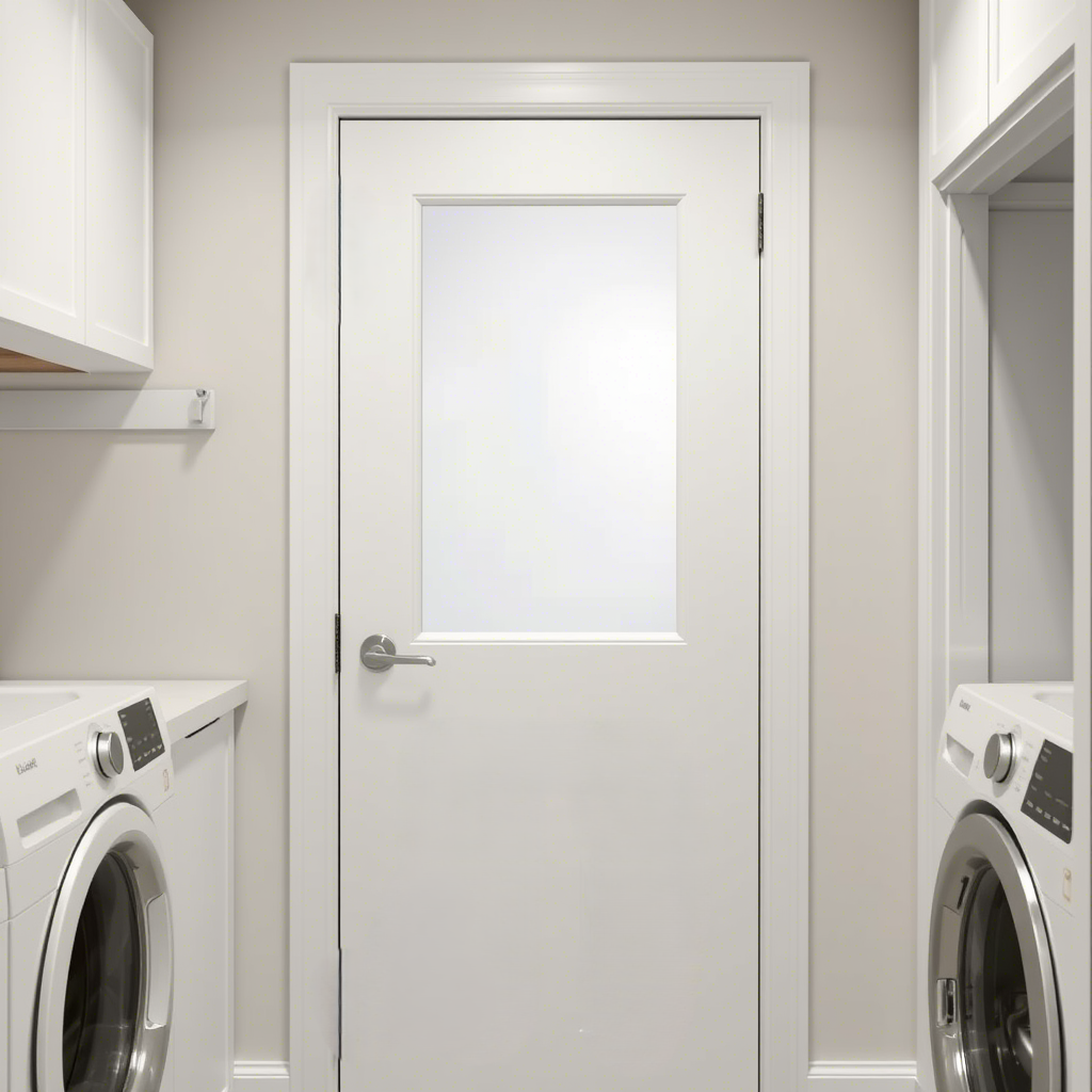 Двері в пральню ПРЛ-02 скло матове Білий (5810) - фото 11