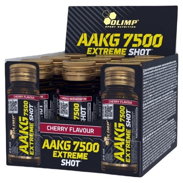 Аргінін для спорту Olimp Nutrition AAKG 7500 Extreme Shot 9х25 мл Cherry (000025170)
