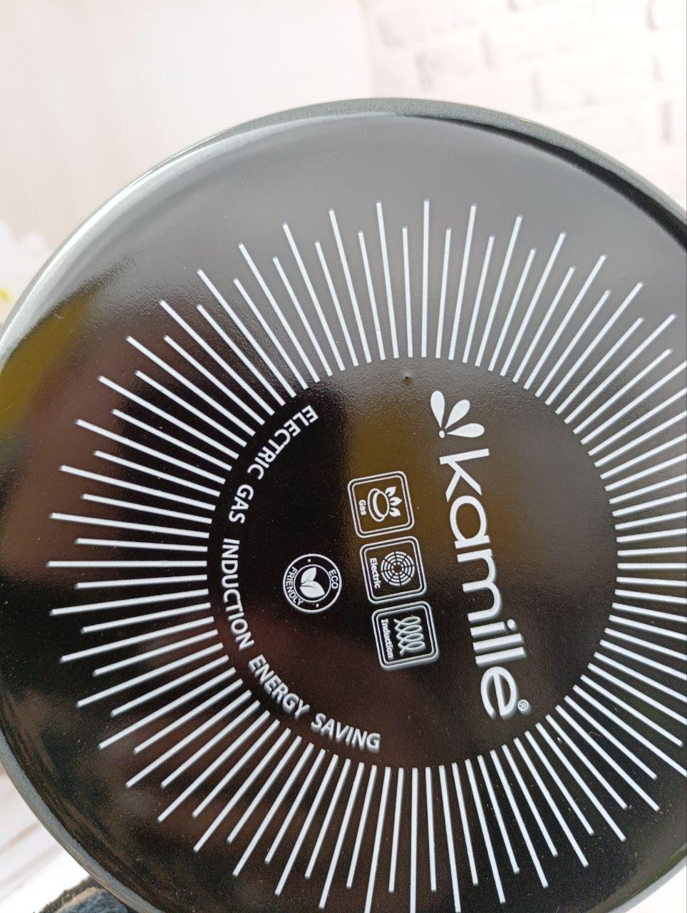 Чайник зі свистком Kamille KM-1040C емальований 2,5 л Сірий (KM-1040C) - фото 5 Чайник зі свистком Kamille KM-1040C емальований 2,5 л Сірий (KM-1040C) - фото 5