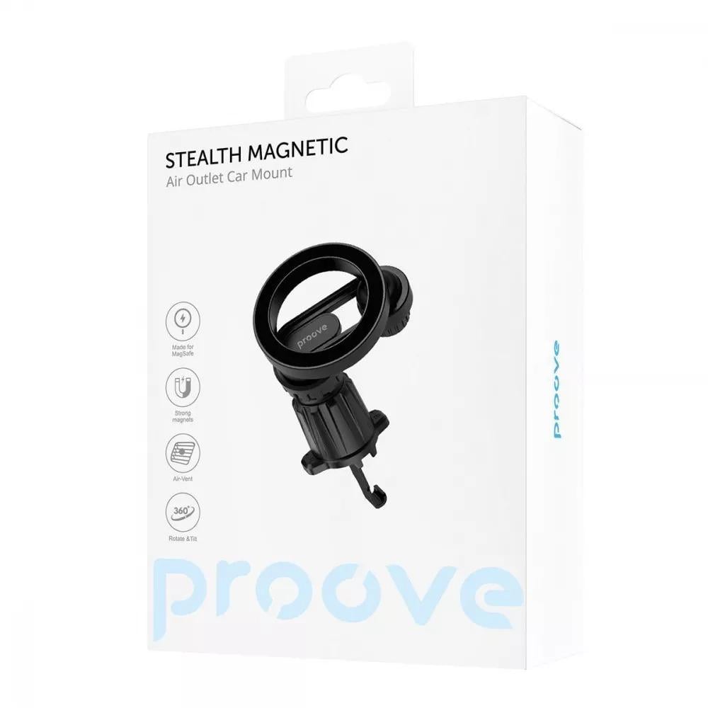 Автомобільний тримач Proove Magnetic Stealth 360° Black - фото 5