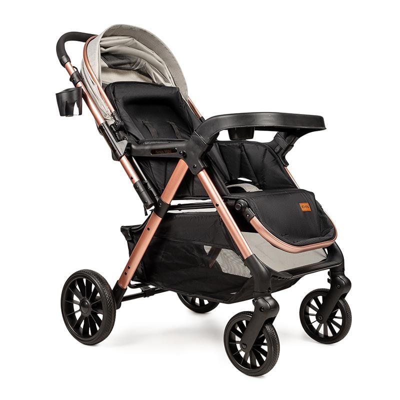 Коляска прогулянкова Ninos Maxi 2 з перекидною ручкою Light Grey/Gold (NM2025LG) - фото 3