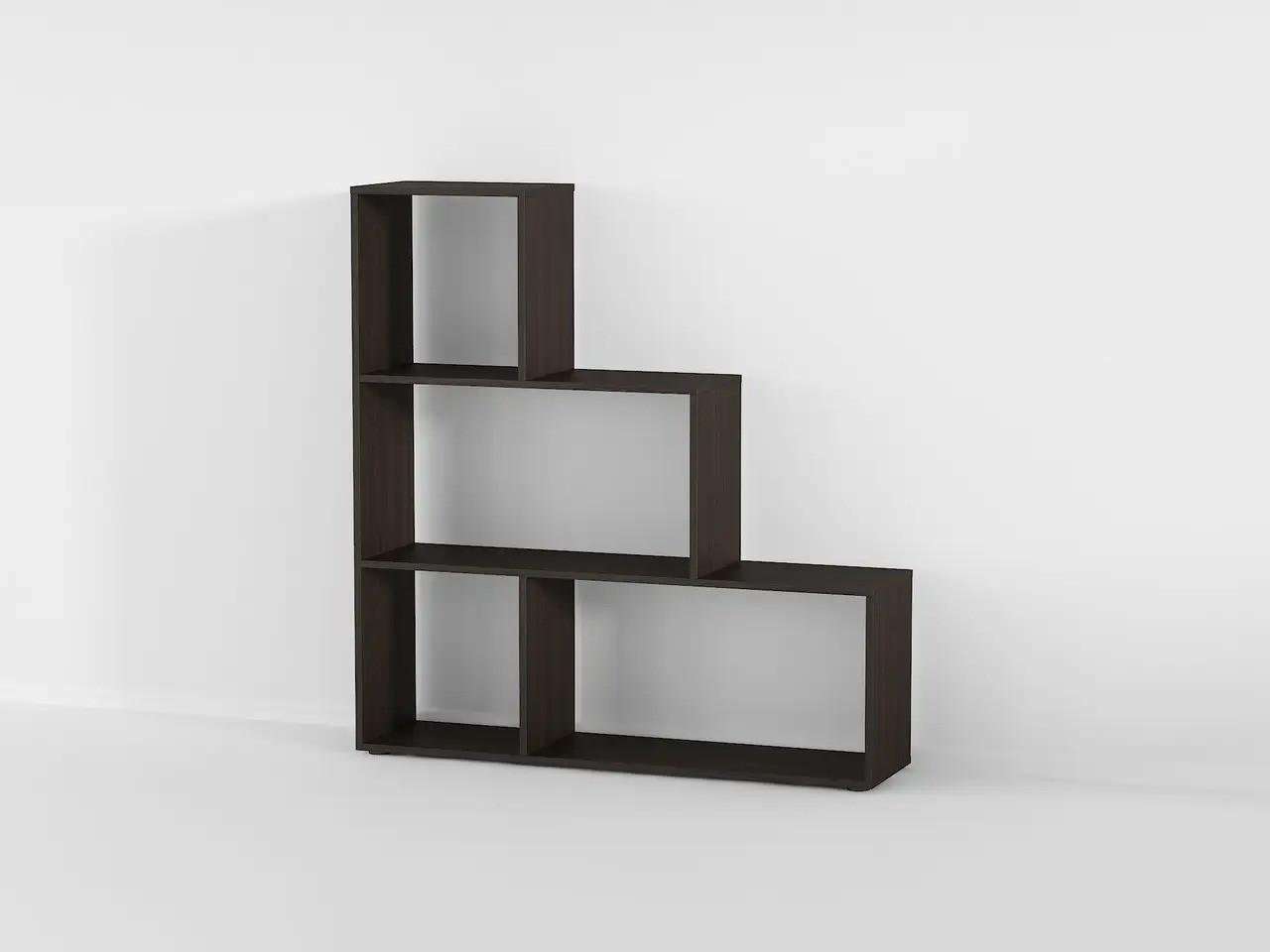 Полка для книг-стеллаж для дома Moreli Id A-0075 1168x1232x290 мм Венге темный (id27-0000-75-venge)