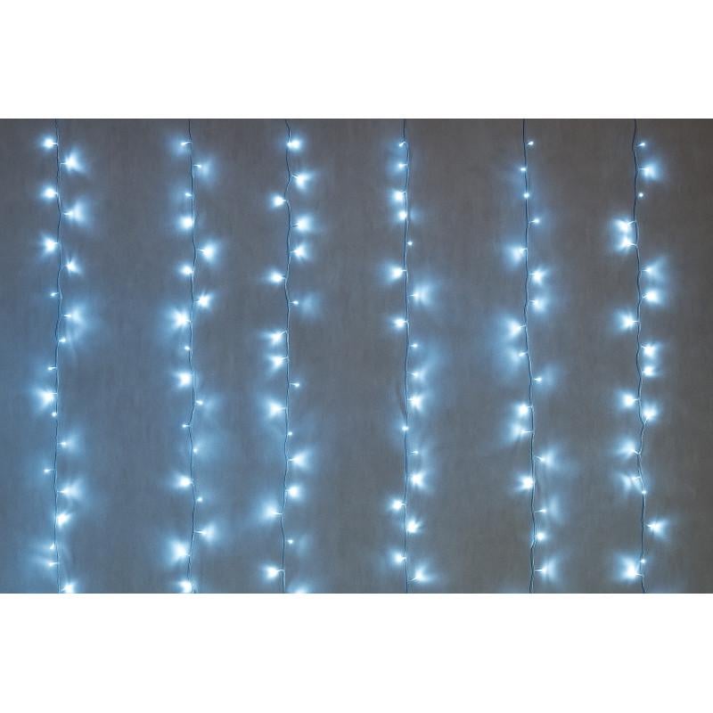 Гирлянда занавес 1,2x2,6 м 192LED теплый белый IP44 (650156)