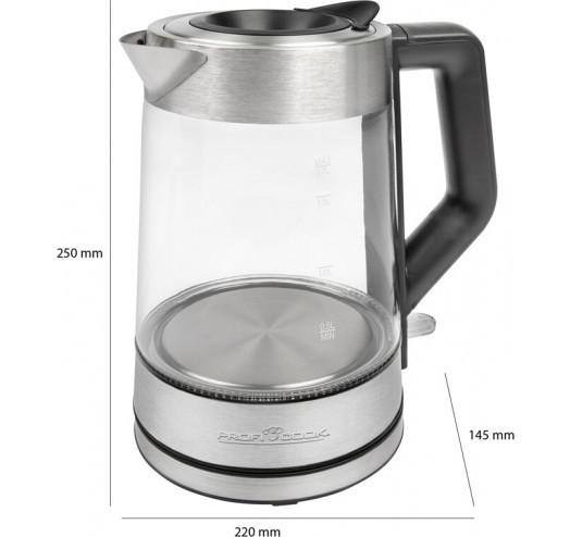 Електричний скляний ProfiCook PC-WKS 1190 G з підсвіткою (12062817) - фото 2 Електричний скляний ProfiCook PC-WKS 1190 G з підсвіткою (12062817) - фото 2