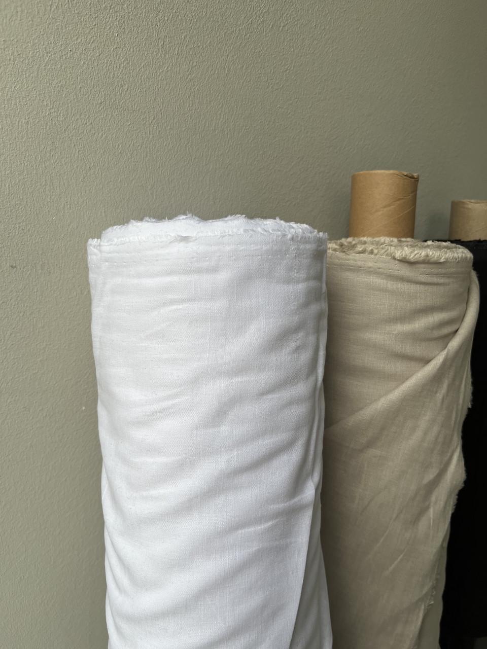 Ткань LINEN PLUS 56% лен 44% вискоза 143 см 101 Белый - фото 4 Ткань LINEN PLUS 56% лен 44% вискоза 143 см 101 Белый - фото 4