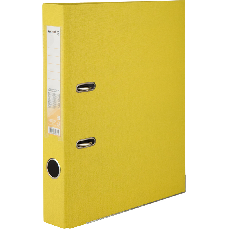 Папка-регистратор односторонняя PP D1713-08C 5 см собранная Желтый (4250804808715)