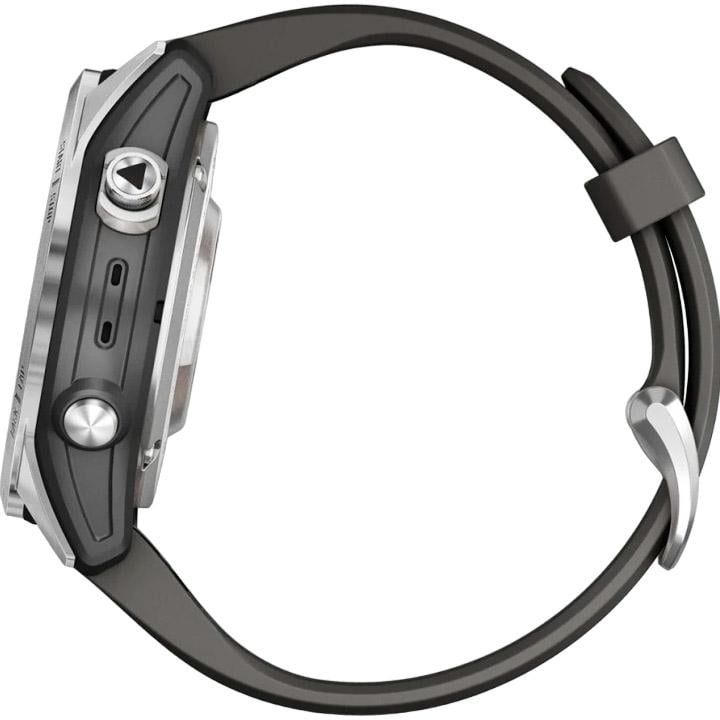 Смарт-часы Garmin Fenix 7S Pro Solar Edition 42 мм Silver with Graphite Band (010-02776-00) - фото 8