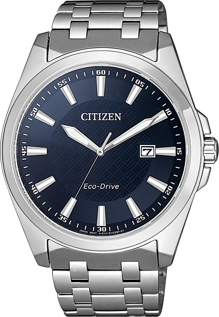 Наручные часы мужские Citizen BM7108-81L Eco-Drive с сапфировым стеклом/стальным корпусом/синим циферблатом и водозащитой 100 м Наручные часы мужские Citizen BM7108-81L Eco-Drive с сапфировым стеклом/стальным корпусом/синим циферблатом и водозащитой 100 м