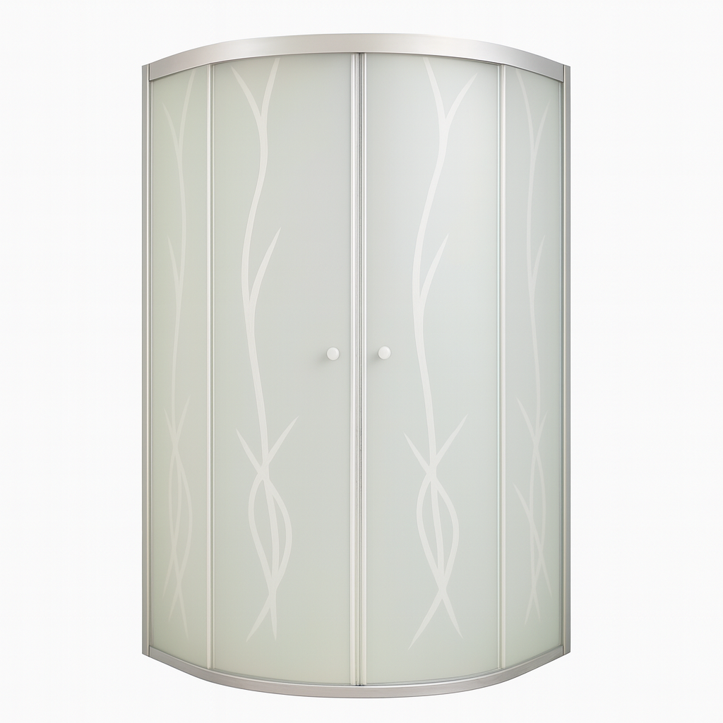 Душова кабіна KO&PO без піддону матове скло з принтом розсувні двері 90х90х180 см (С15088) - фото 2 Душова кабіна KO&PO без піддону матове скло з принтом розсувні двері 90х90х180 см (С15088) - фото 2