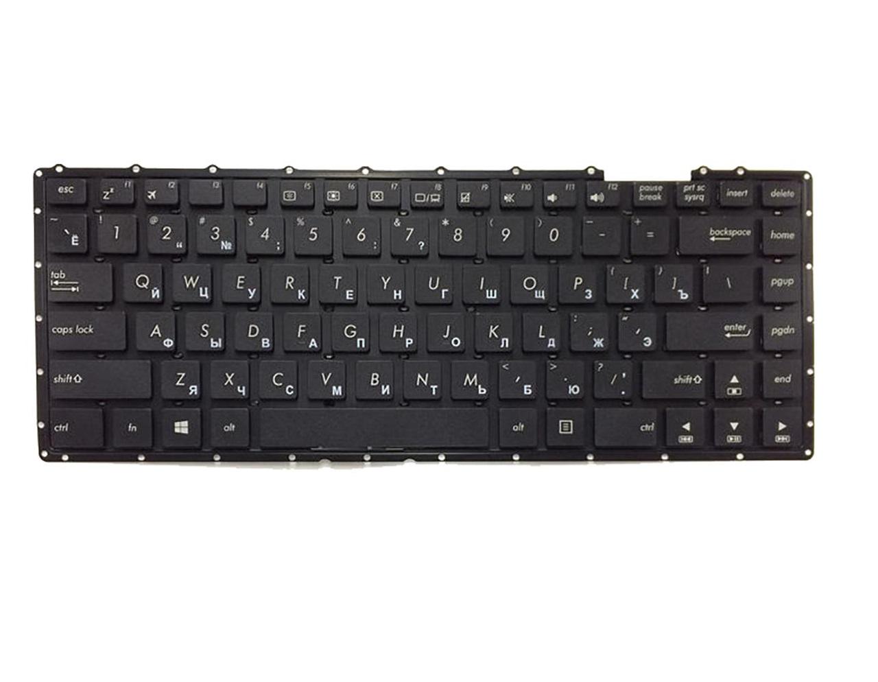 Клавиатура для ноутбука Asus A455 A455LDB матовая (0KNB0-4135RU00)